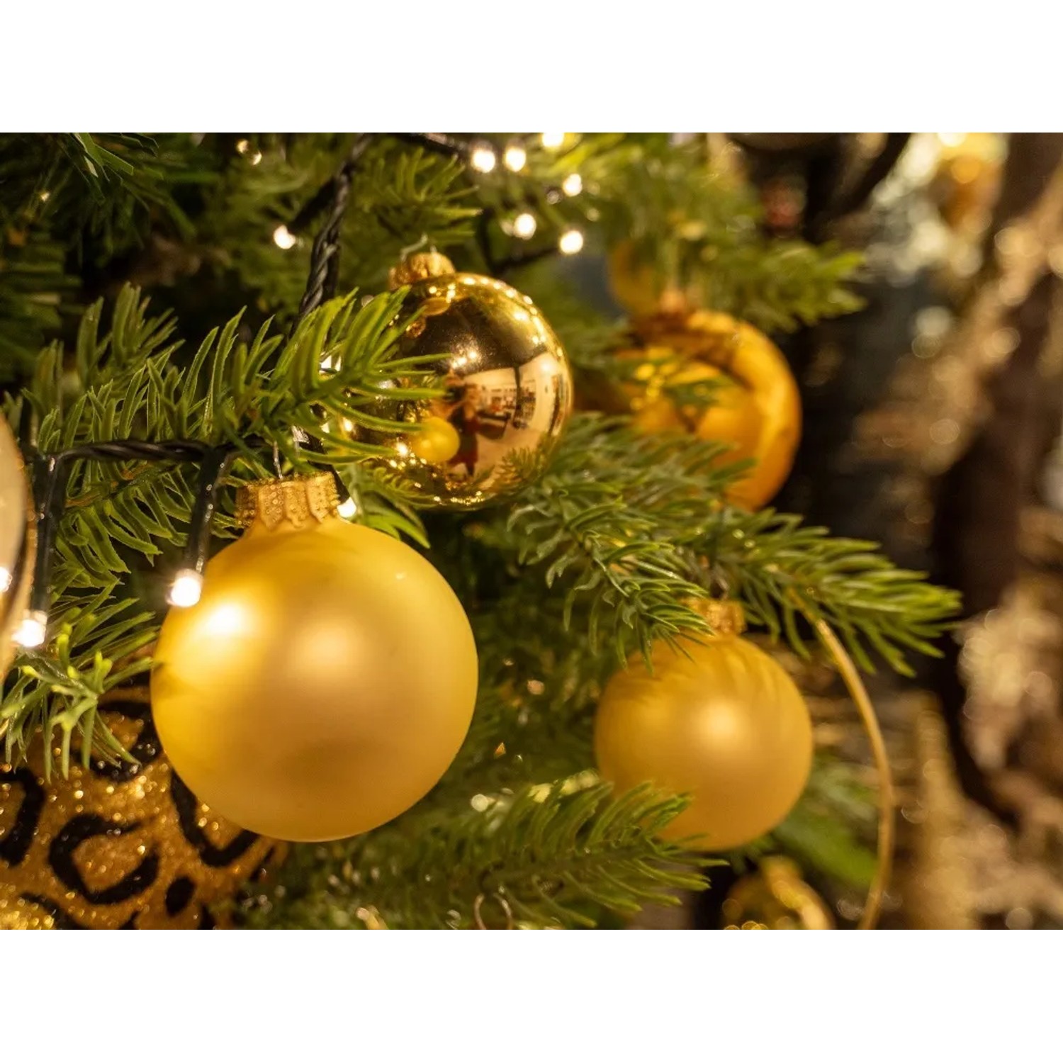 Krebs Glas Lauscha Christbaumkugeln Gold 12-tlg. 5 cm kaufen bei OBI