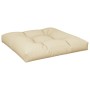 vidaXL Palettenkissen 2-Tlg Beige Stoff 360714_4