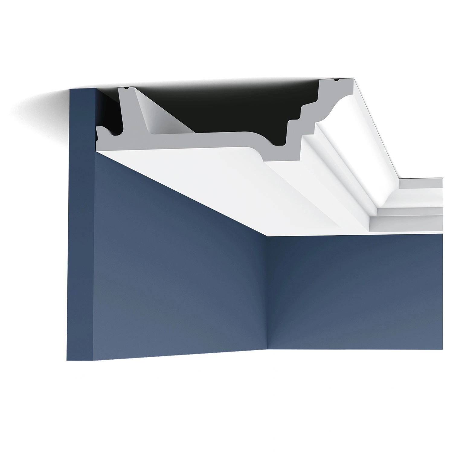 ORAC DECOR C305 LUXXUS Decken Eckleiste Stuckleiste Gesims Dekor Zierprofil 2 m 200 cm x 4,7 cm x 15,5 cm Weiß