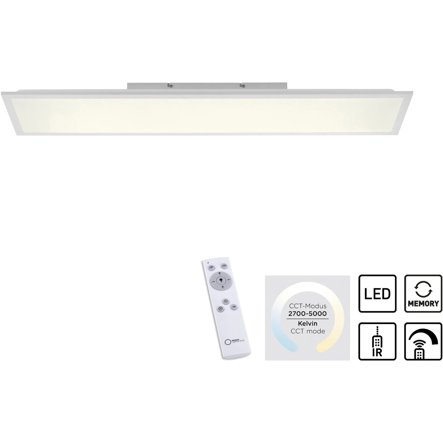 Aimosen SPLM113 Dimmable LED Ceiling Light Panel 100 X 25 Cm With