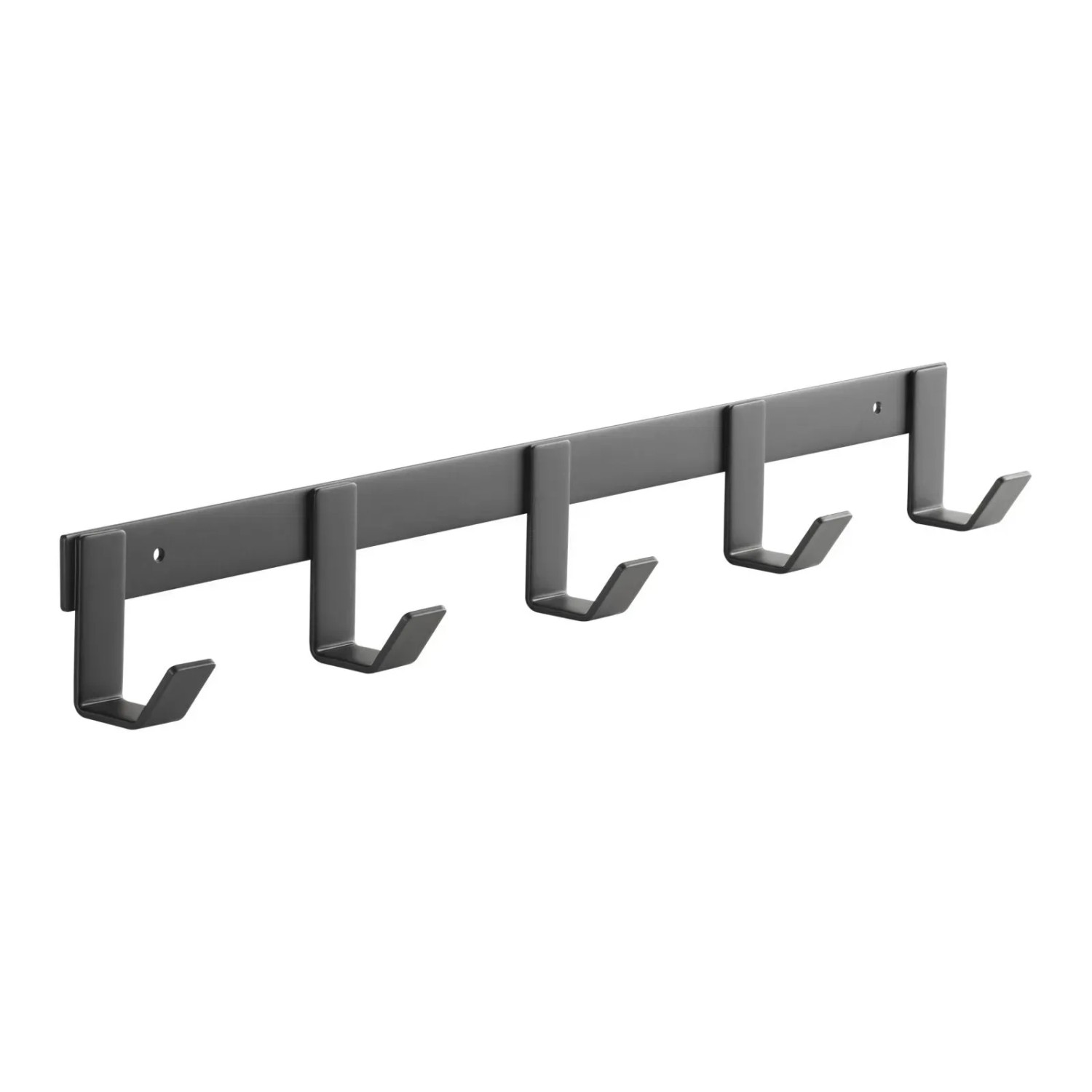 SOTECH Blackline ALBA Hakenleiste Klein 450 mm mit 5 Haken Schwarz Pulverbeschichtet