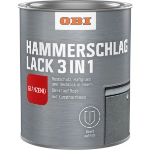 Obi Hammerschlaglack 3 in 1 Dunkelgrün Glänzend 375 ml