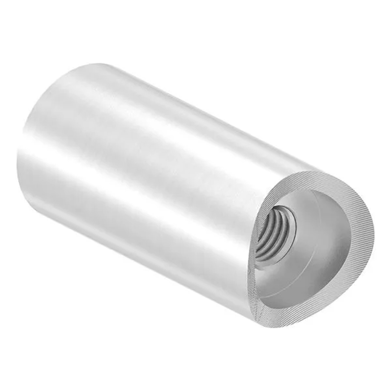FeNau Wandhalter Edelstahl V2A Für Rohr Ø 42,4 mm L 50 mm M10 Innengewinde Geschliffen