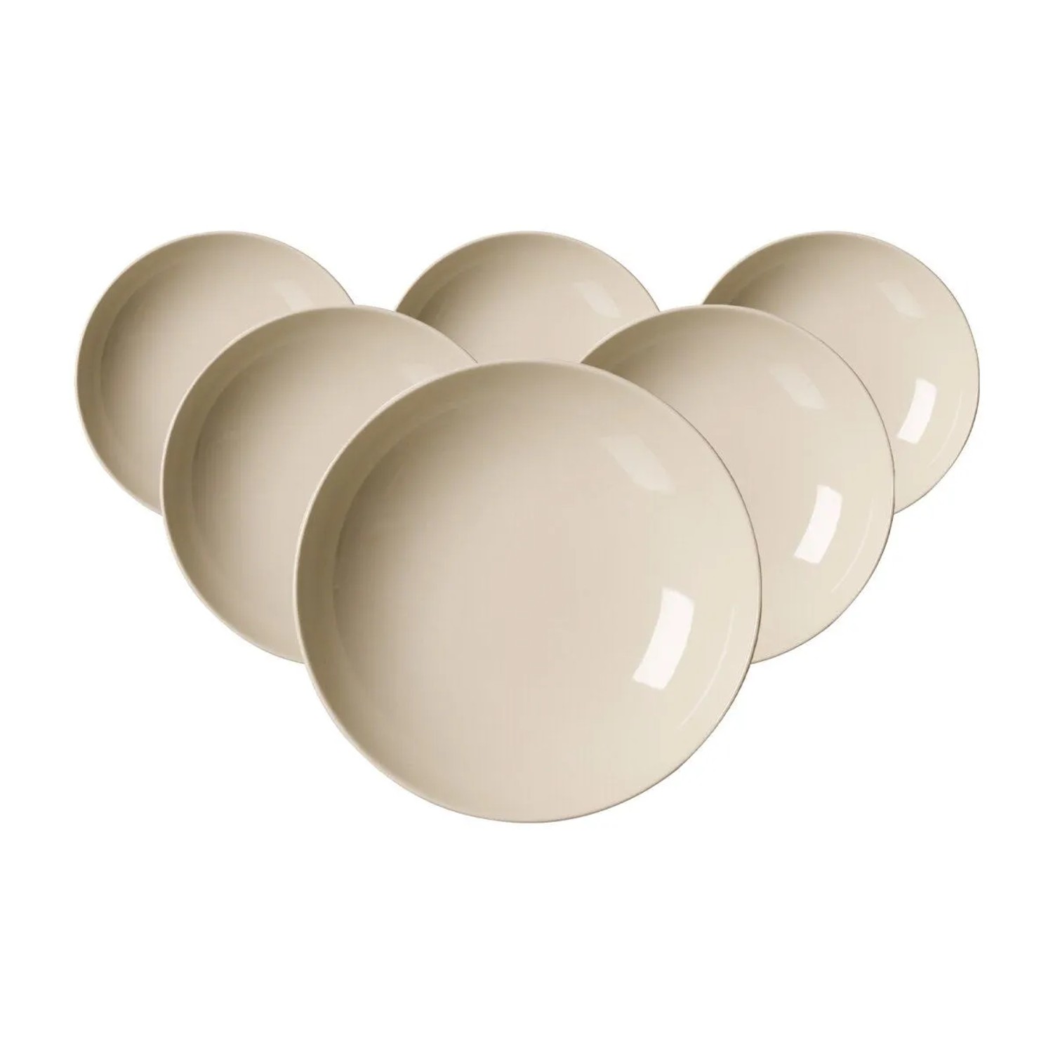 Ritzenhoff & Breker Cecina Suppenteller 21 cm 6er Set Beige