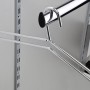 OBI Endstopfen (2 Stk.) an Kleiderstange im Regalsystem. Dekorativer Abschluss, verhindert Herunterfallen von Bügeln.