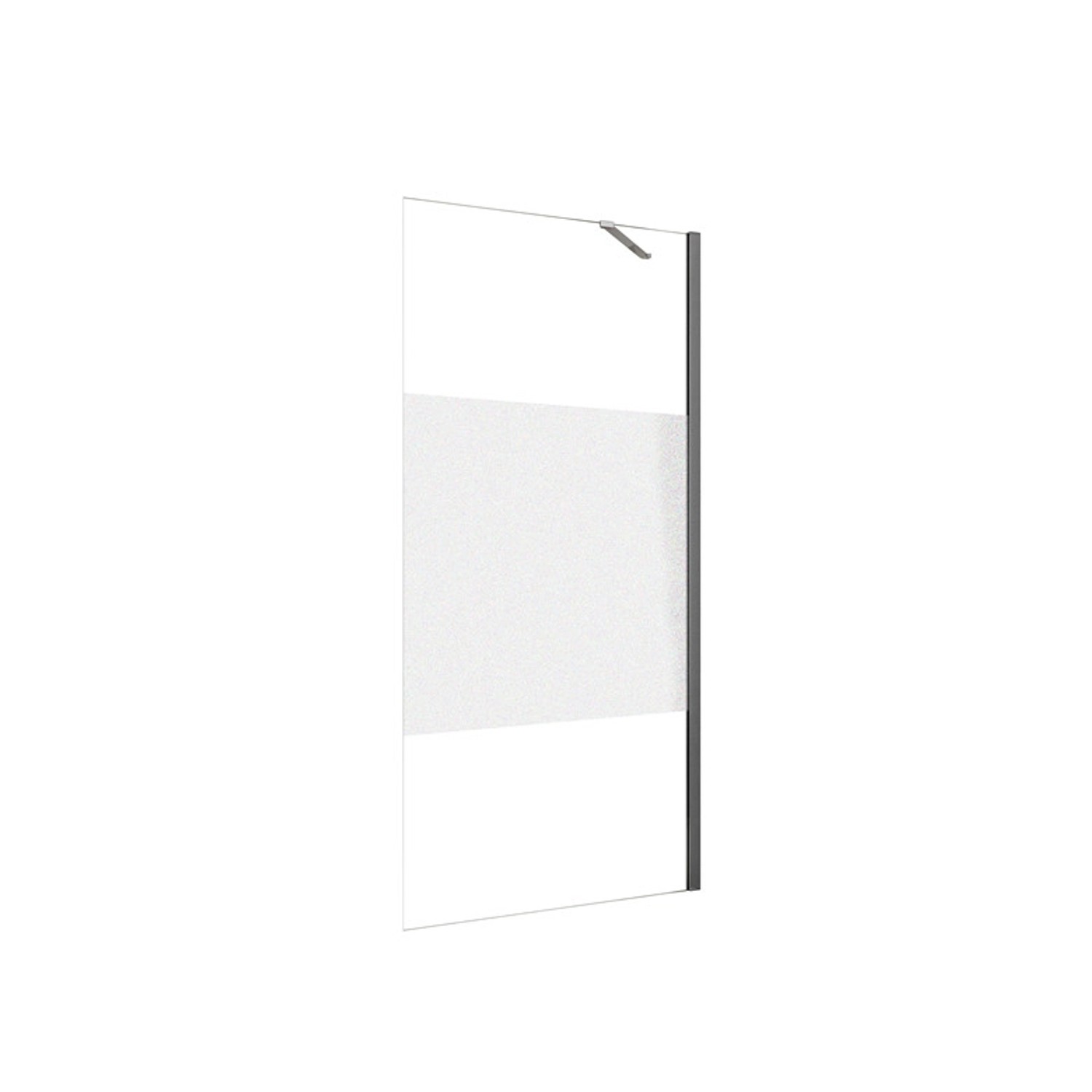 Duschparadies Walk In Dusche 85 x 200cm Duschabtrennung 8mm Nano Glas Seite günstig online kaufen