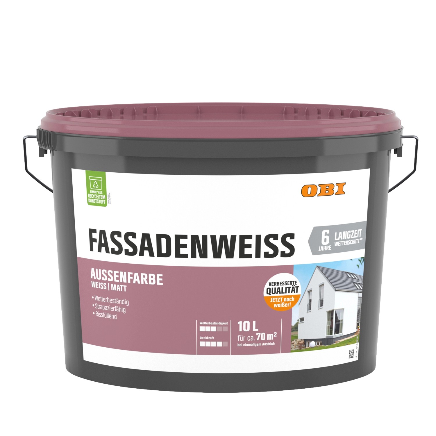 OBI Fassadenweiß Matt 10 l