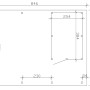 Grundriss des Skan Holz Carports Emsland mit Abstellraum, Maße 609x846 cm, zeigt Pfosten und Raumaufteilung.