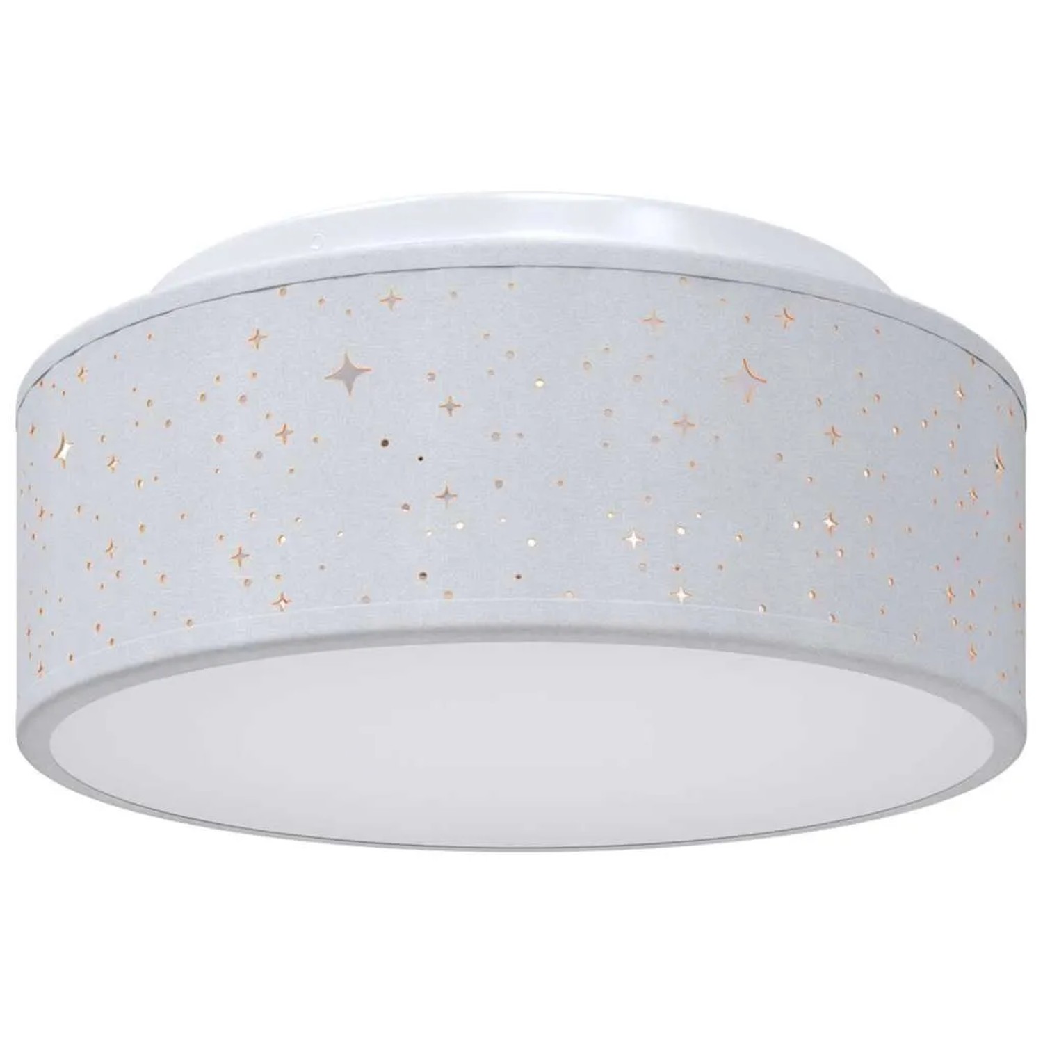vidaXL Deckenlampe mit Strahlern Grau 30 x 30 x 13,5 cm Stoff 42001212