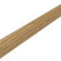 Heller Viertelstab aus Eiche (14x14x2500mm), geeignet als Zier- oder Fußleiste.
