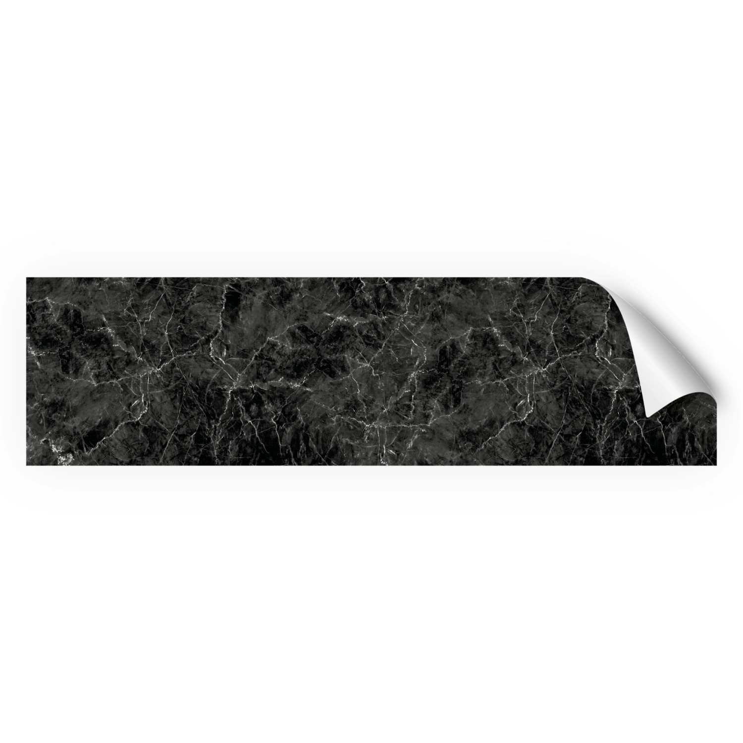 Myspotti Küchenrückwandfolie Marmor Black Selbstklebend 220 cm x 60 cm