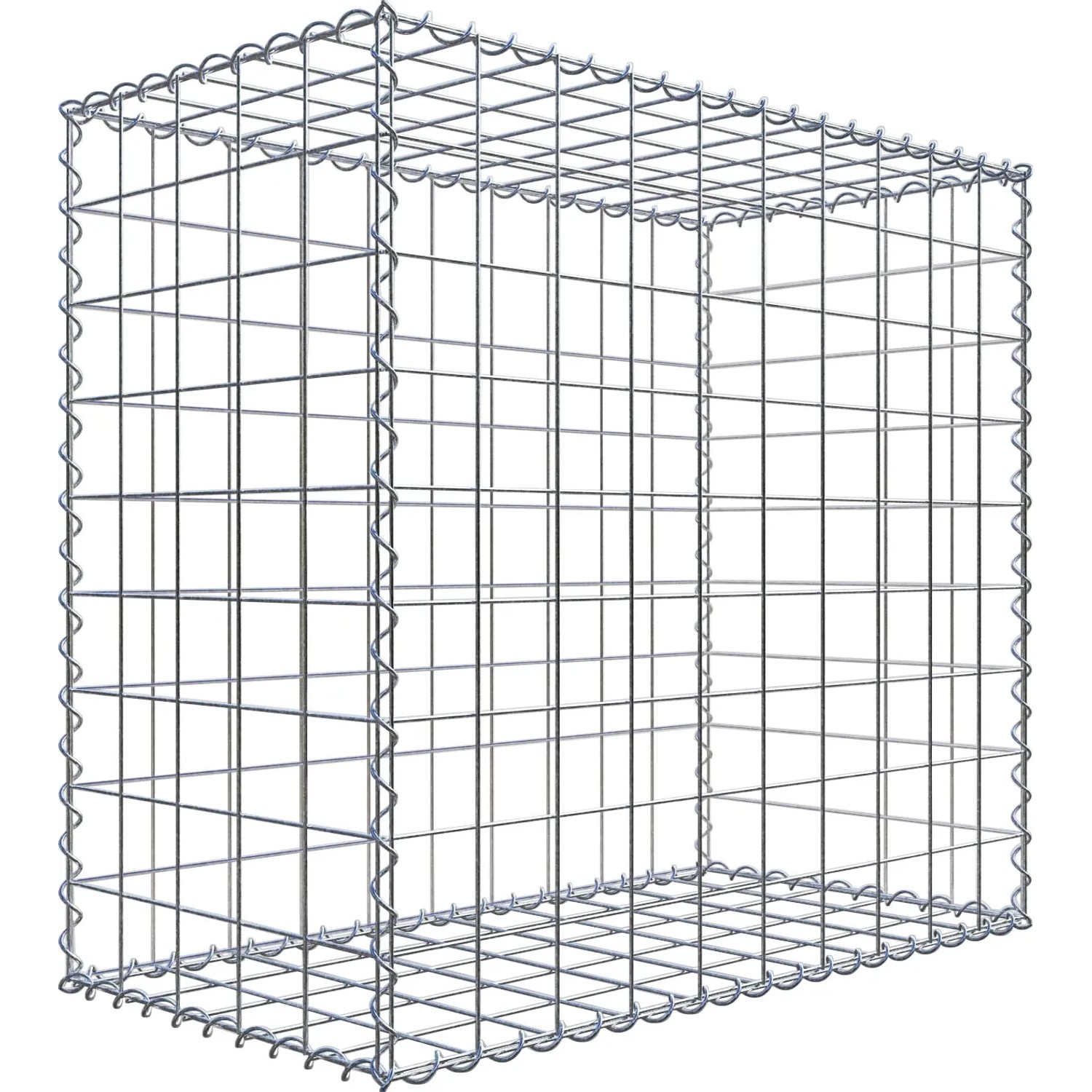 Gabiona Gabione 100 cm x 90 cm x 50 cm mit Maschenweite 10 cm x 10 cm