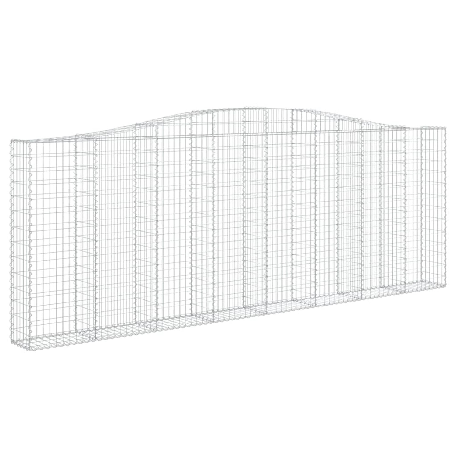 vidaXL Gabionen mit Hochbogen 9 Stk 400x30x140/160cm Eisen 1562508