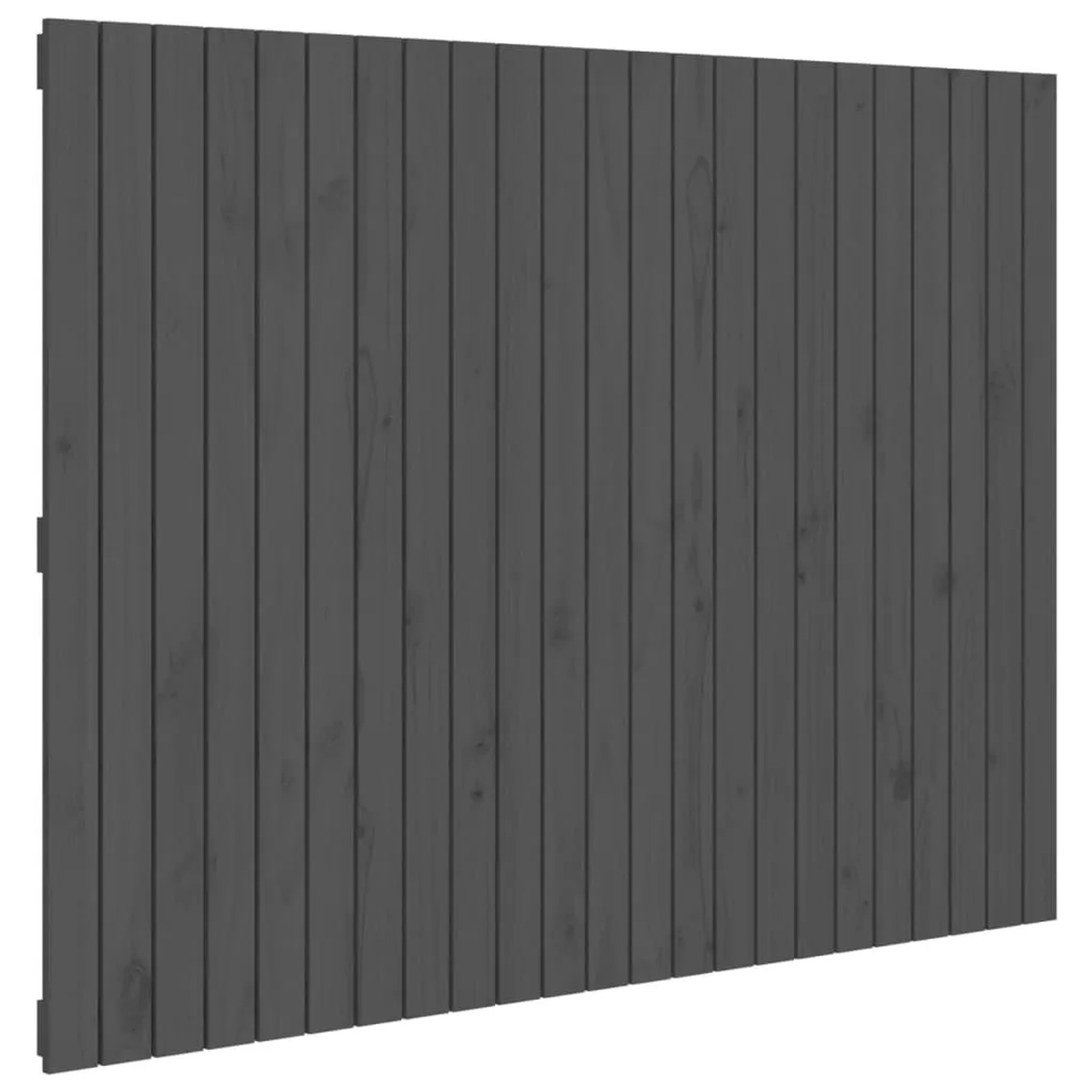 vidaXL Wand-Kopfteil Grau 146,5x3x110 cm Massivholz Kiefer 824945