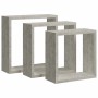 vidaXL Würfelregale 3 Stk Betongrau 326721
