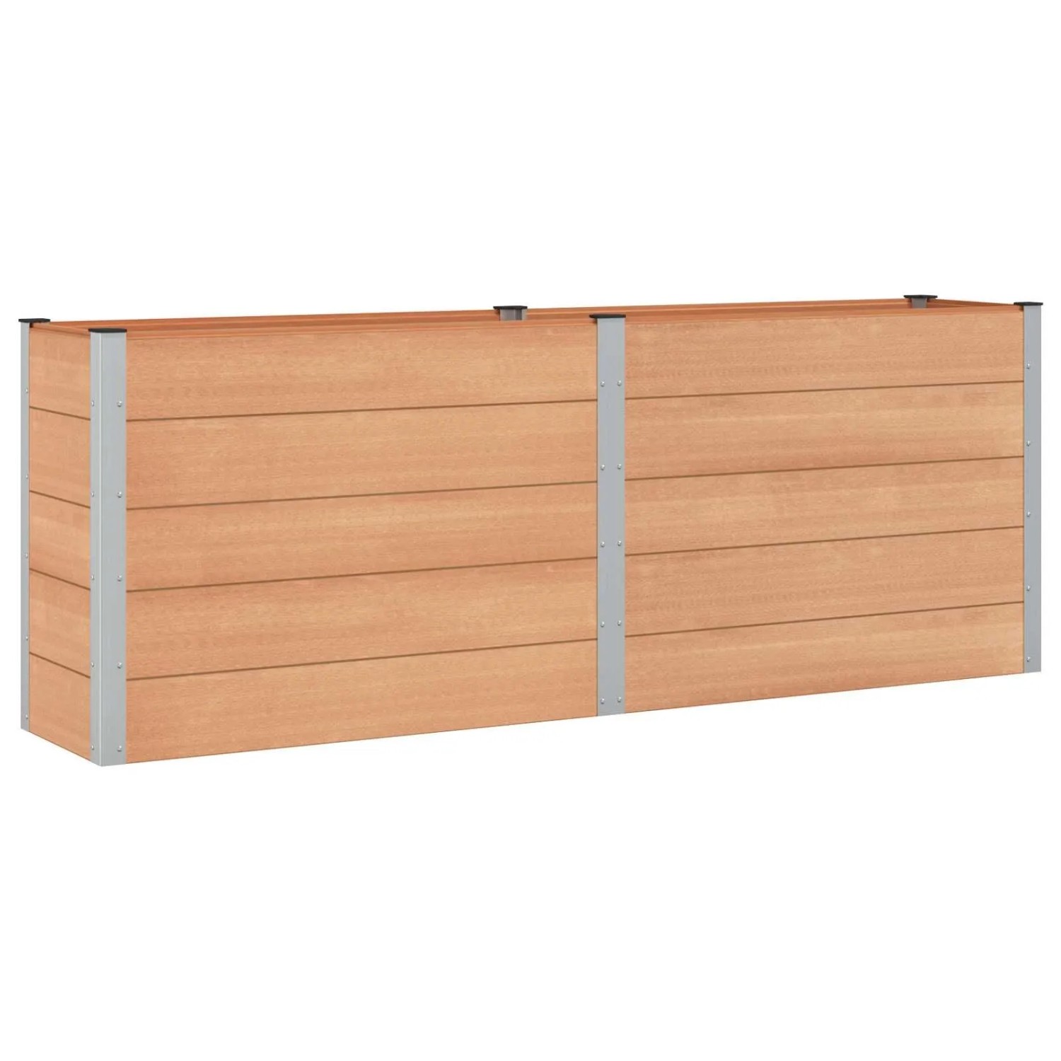 vidaXL Hochbeet Braun 250 x 50 x 91 cm 42039009