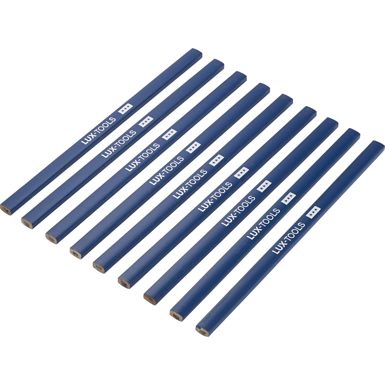 LUX Zimmermannsbleistift Set 24 cm Weiß Classic
