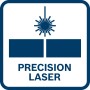 Symbol für Präzisionslaser der Bosch Professional Tischkreissäge GTS 254.