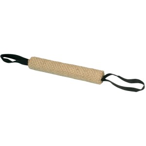 Trixie Futterdummy Beißrolle aus Jute, 25 cm lang, mit zwei Schlaufen.
