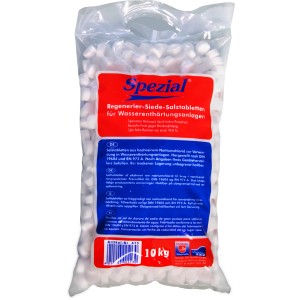 Spezial Regeneriersalztabletten, 10 kg Packung für Wasserenthärter.