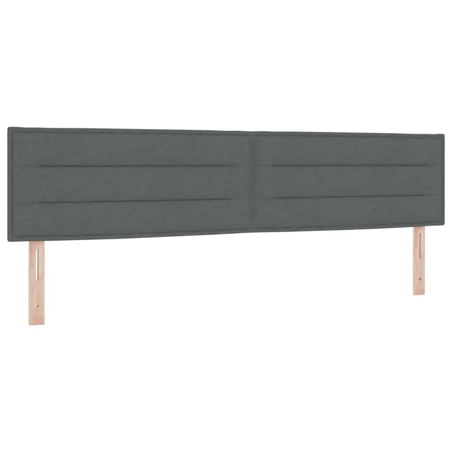vidaXL Kopfteil Dunkelgrau 200 cm Stoff 42007035
