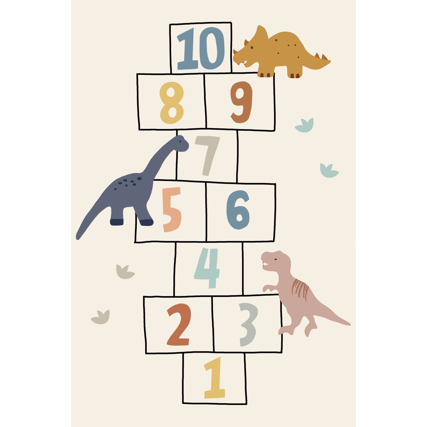 Mömax Kinderteppich Dino Multicolor ca. 100x150cm