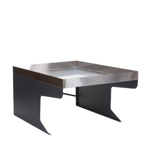 PROREGAL Mähroboter-Garage XL Mit Pflanzkasten 47x70x100cm Metall Edelstahl Anthrazit