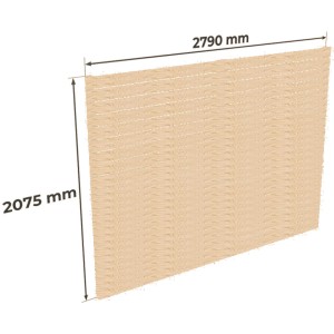Holzbrüder Carport Rückwand Ralf, Fichte, 207,5x279cm, naturbelassen. Zubehör für Carports.