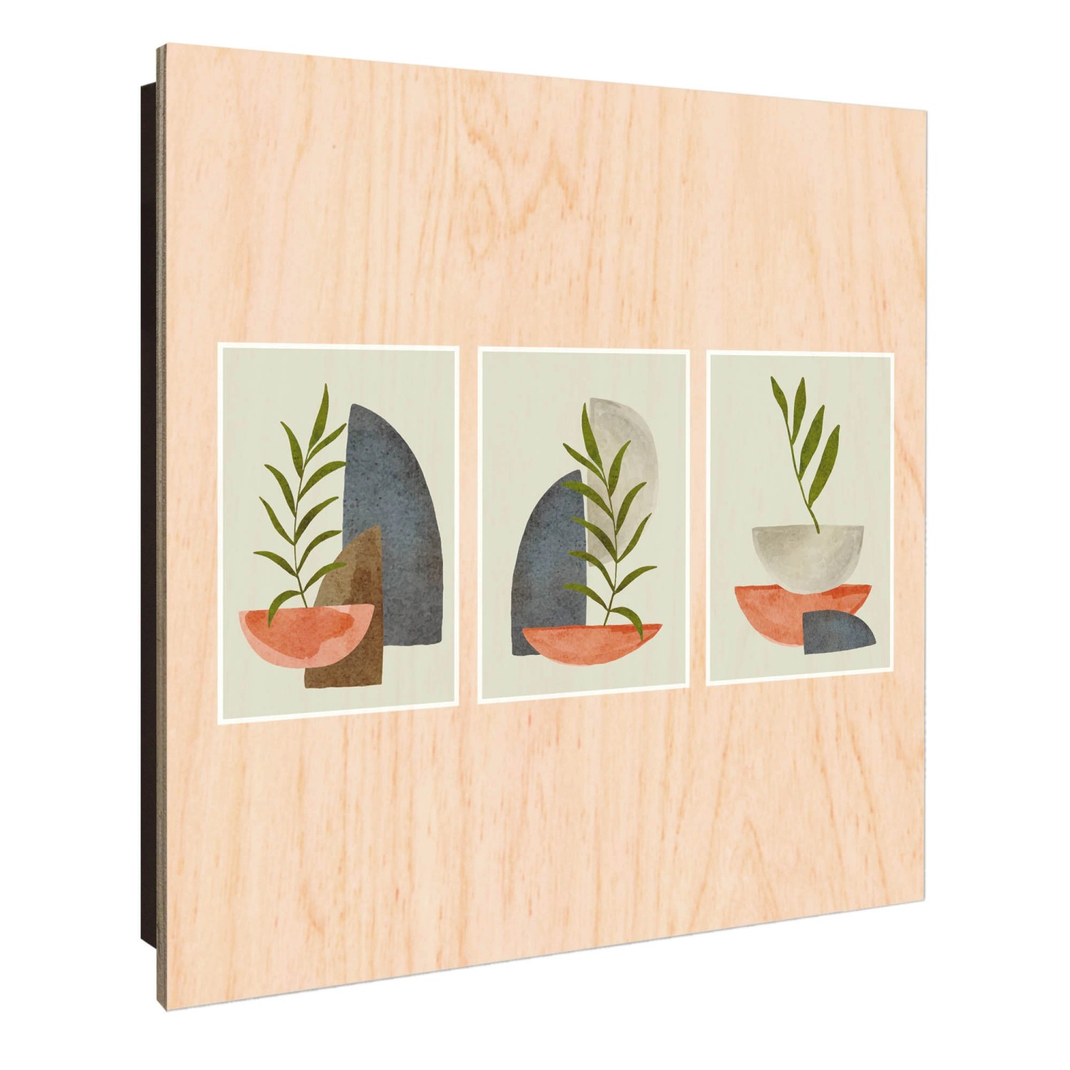 Banjado Großer Schlüsselkasten Holz 30x30cm Schwarz Scharnier Links 50 Hake günstig online kaufen
