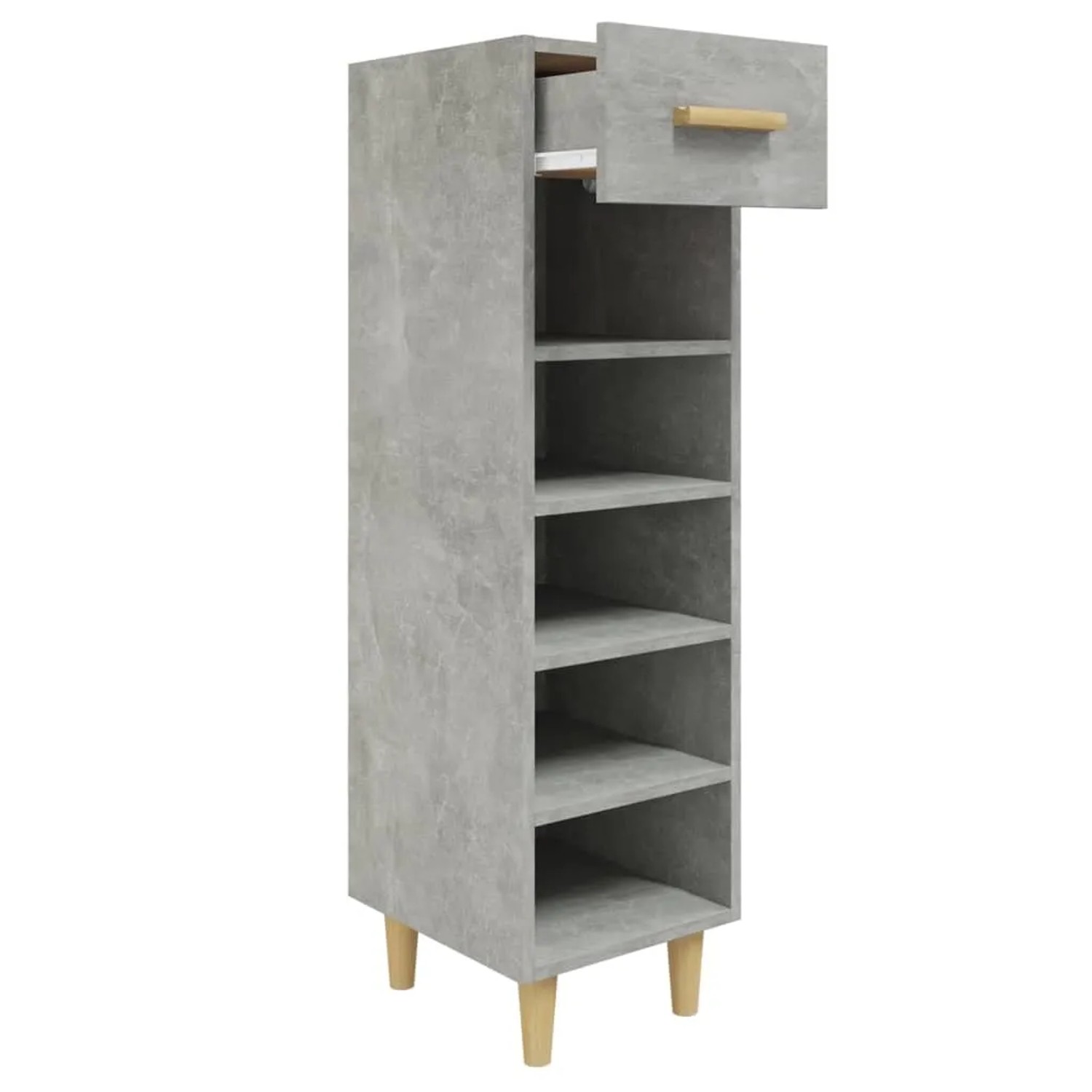 vidaXL Schuhschrank Betongrau 30x35x105 cm Holzwerkstoff 812802_3