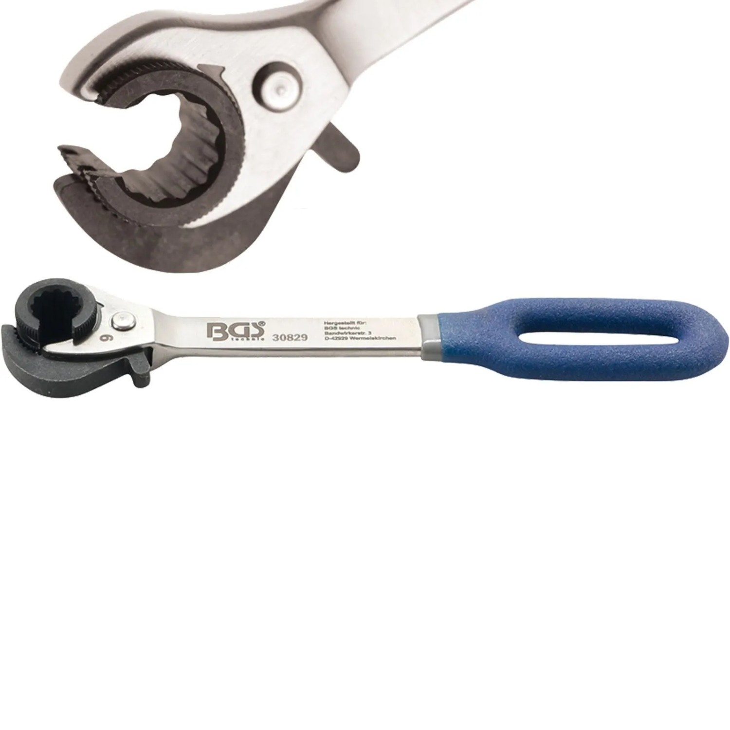 BGS Ratschen Ringschlüssel Offen SW 9 Mm 30829