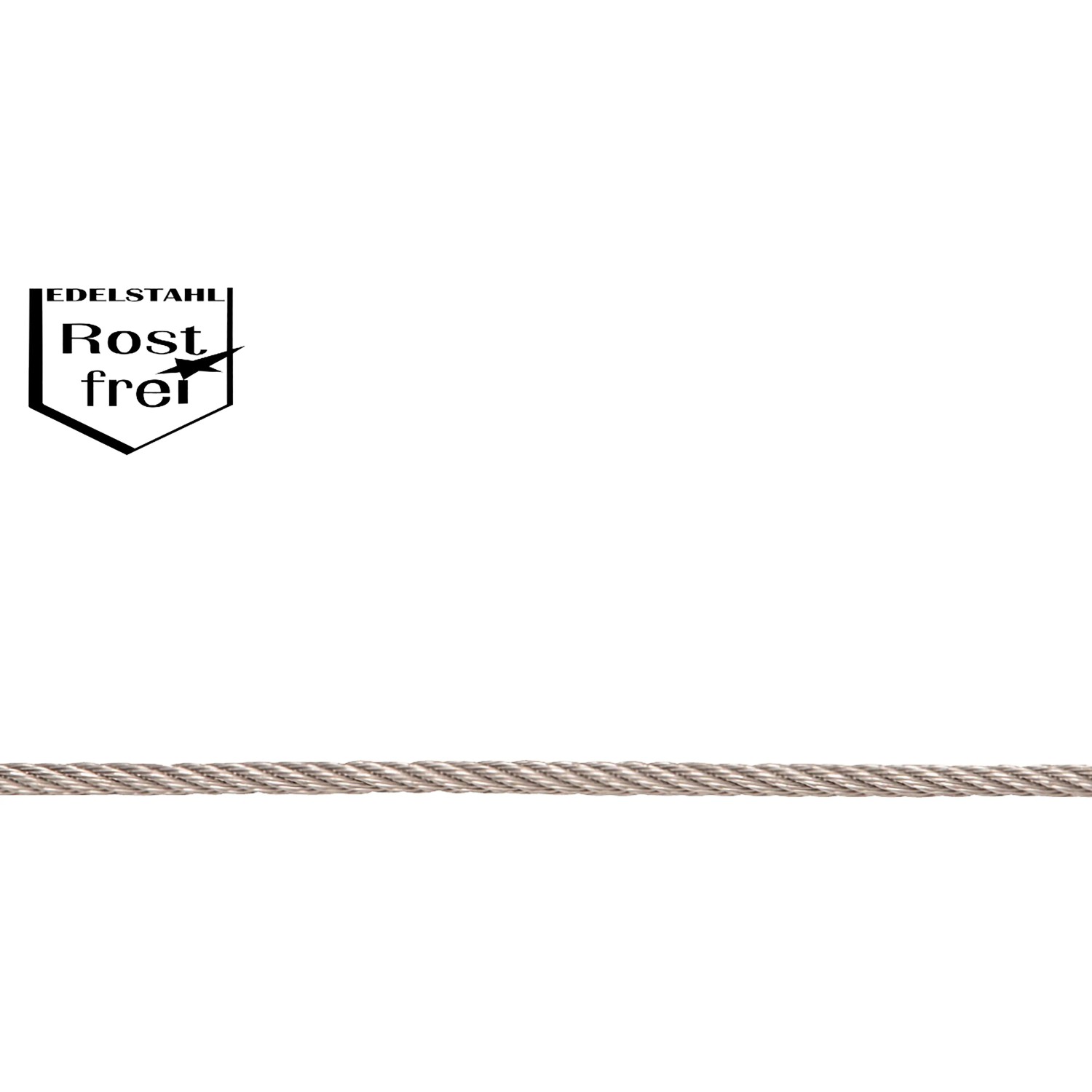 Conacord Drahtseil V4A-Stahl Rostfrei 6 x 7-WC Ø 2 mm Meterware