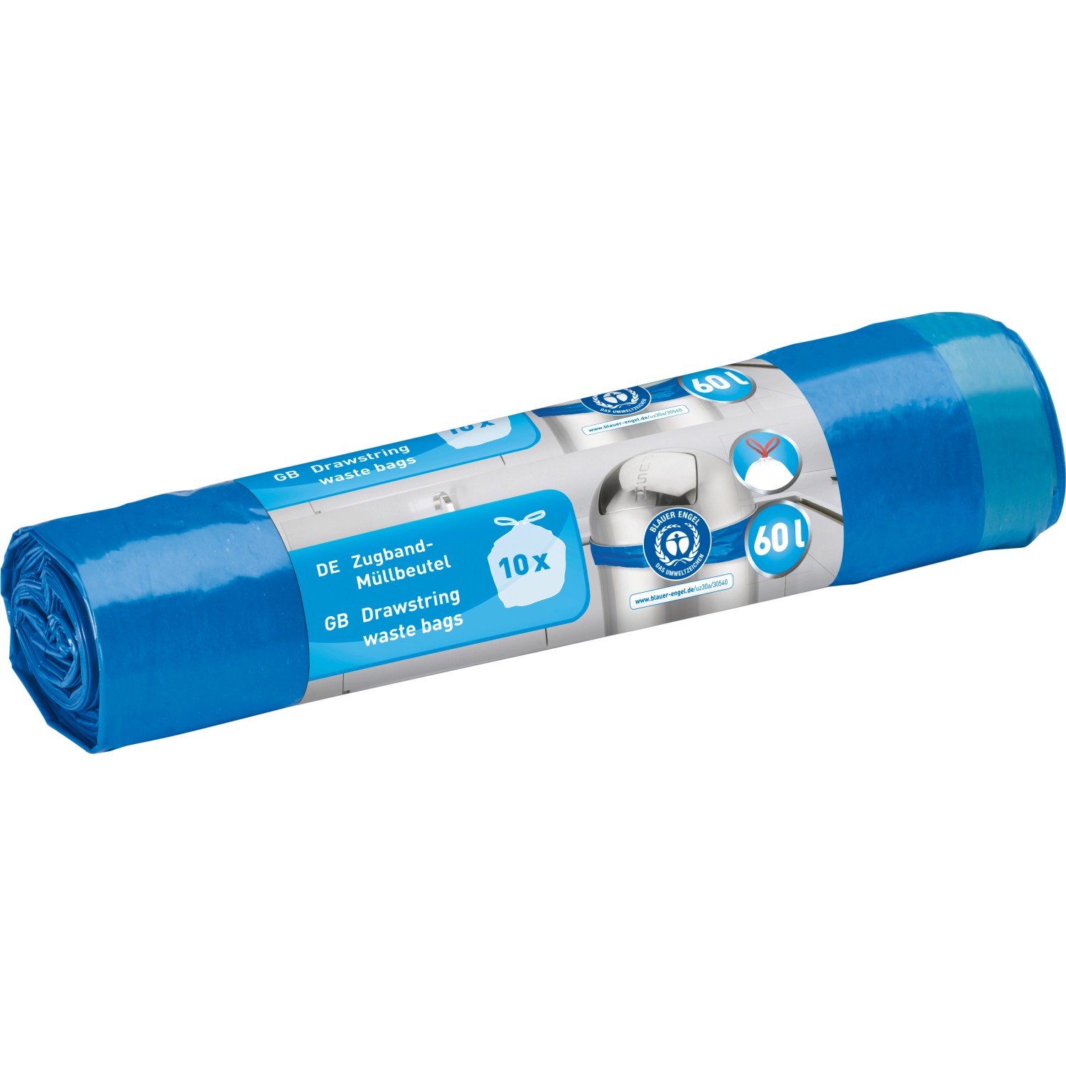 Müllbeutel 60 l mit Zugband 10 Stück