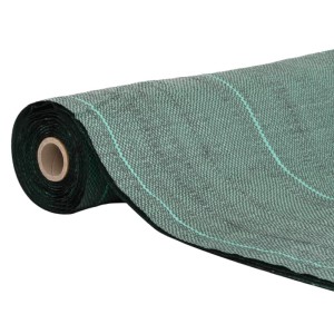 vidaXL Unkrautvlies Grün 1x200 m PP 4005254