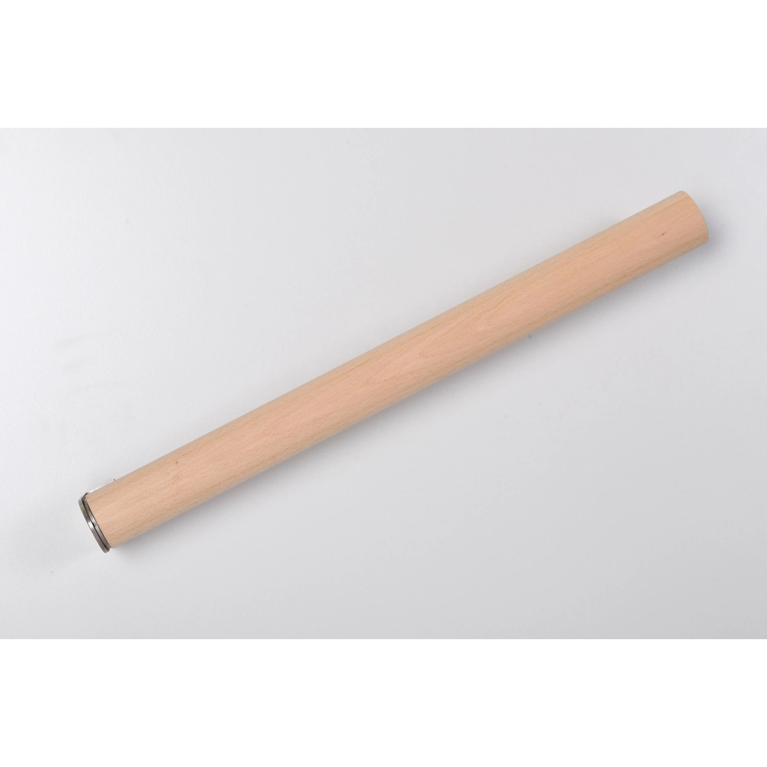 Handlauf aus Buchenholz, massiv, 150 cm lang, Ø 40 mm, für den Innenbereich.