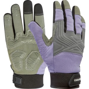 LUX Werkzeughandschuhe Ladies Protect Gr. 7, Arbeitshandschuhe in Lila und Grau.