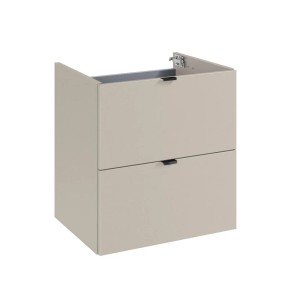 Roca Waschtischunterschrank Cheese 2.0, 50 cm, Kaschmir, mit 2 Schubladen.