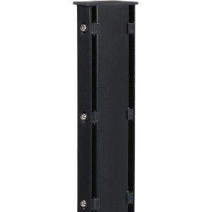 Floraworld Gabionenpfosten, 120x40 mm, anthrazit, 240 cm. Zaunpfosten für Gabionen.