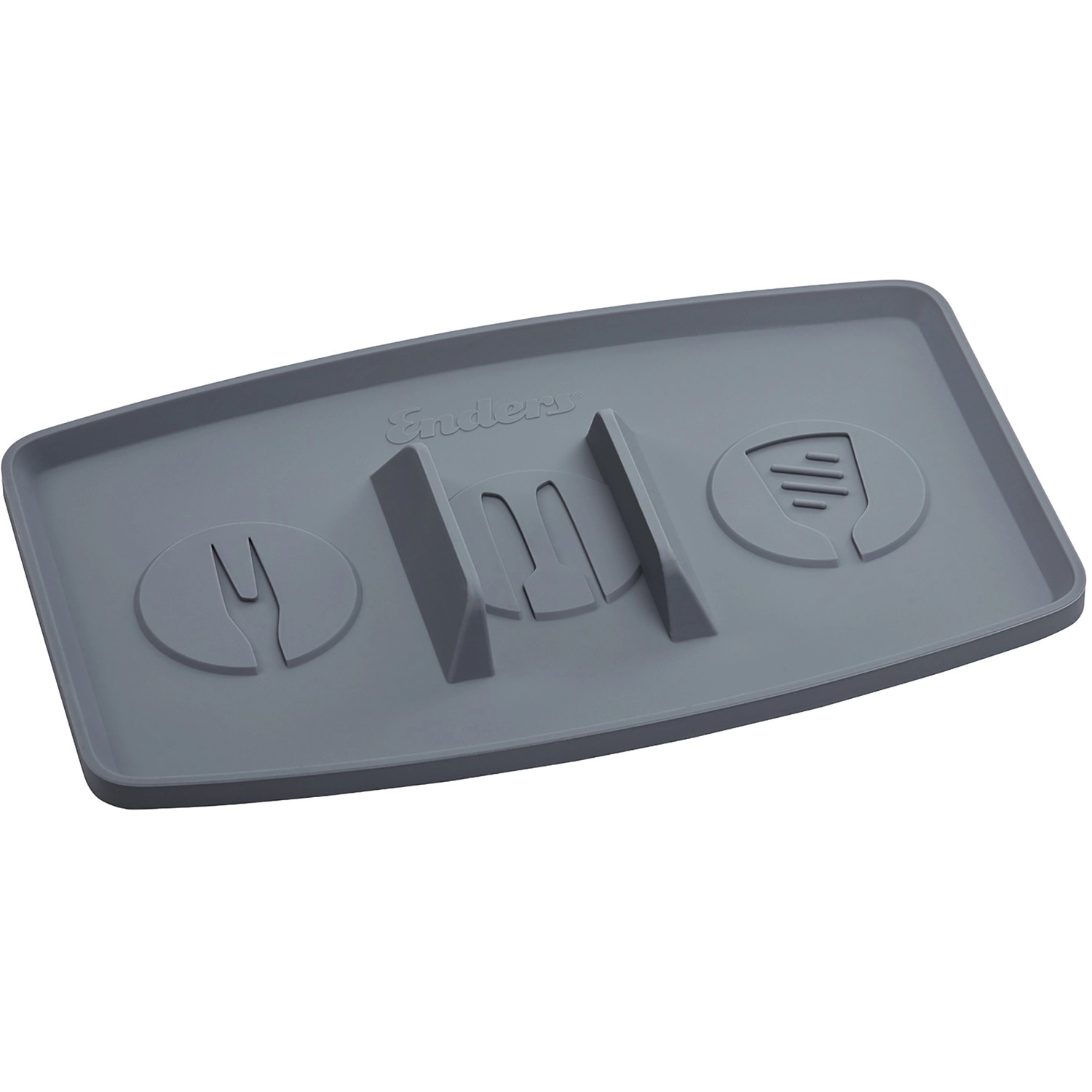 Enders Grill-Besteck Ablage aus Silikon H 2,5 cm x B 30 cm x T 19,2 cm