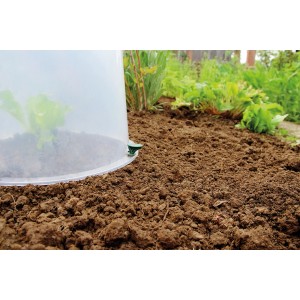 Garantia Bodenanker-Set zur Fixierung der Pflanzglocke Sunny im Beet.