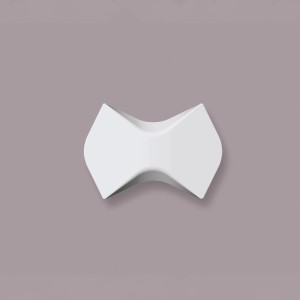 Weißes NOEL & MARQUET 3D Wandpaneel WING ARSTYL, Zubehör für Paneele, 25x17,5x2,5 cm.