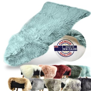 KARAT Schaffell Audrey in Duck Egg Farbe. Premium Lammfell, vielseitig einsetzbar. Weitere Farben unten.