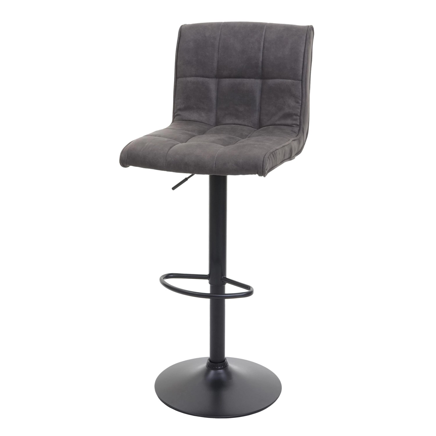PROREGAL Barhocker Gepolstert Und Höhenverstellbar Mit Lehne Sitzhöhe 64-85 günstig online kaufen