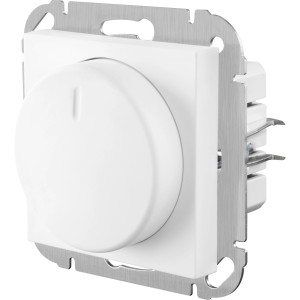 Weißer, matter Dimmer Finnja für Schalter & Taster im Innenbereich.