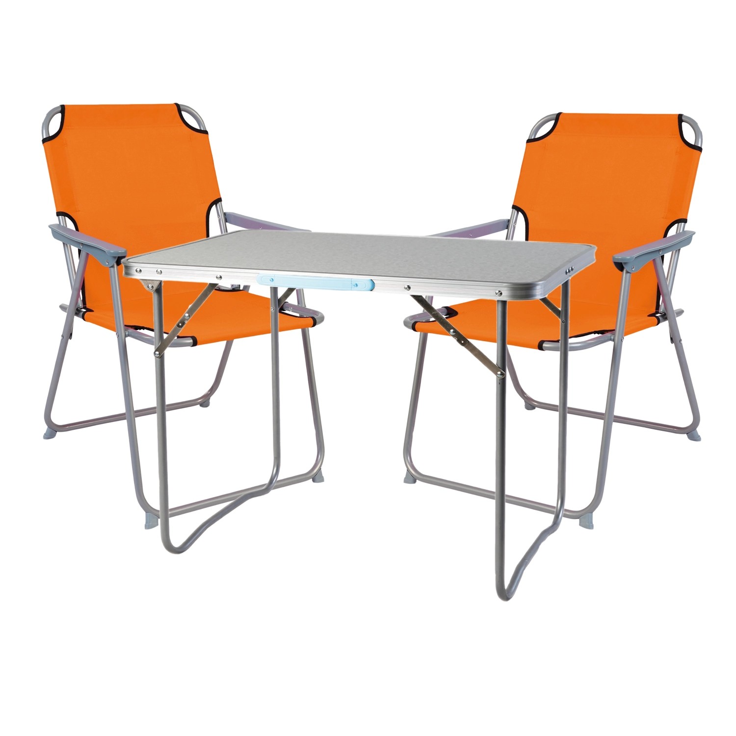 Mojawo 3 Teilig Campingmöbel Set Alu mit Tragegriff Camping L70xB50xH59cm F günstig online kaufen
