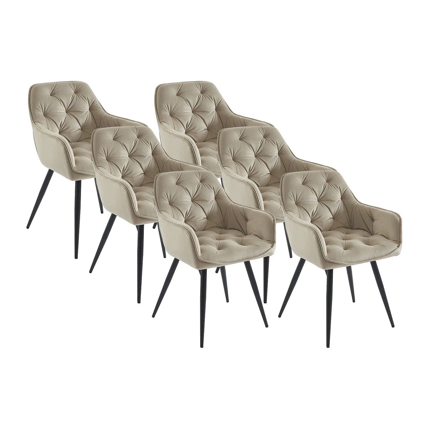 Vente-unique Stuhl Mobelia Beige 56 cm