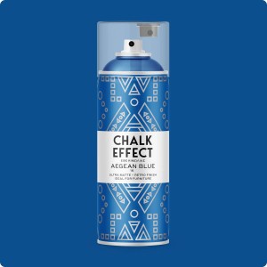 COSMOS LAC Kreidefarbe Spray Chalk Effect  Hochwertige Chalky Kreidesprühfarbe Farbspray  Spray Paint Farbe Ägäisblau