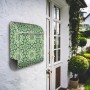Banjado Design Briefkasten Silber Pulverbeschichtet 39x47x14cm 2 Schlüssel Mit Zeitungsfach Motiv Kaleidoscop Grün_2