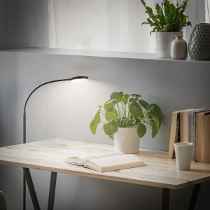 Brilo LED-Stehleuchte Megg Schwenkbar Dimmbar Touch Schwarz 21 x 150 cm