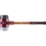 Halder Simplex Schonhammer Ø 80 mm Gummi   TPE-mid Grau mit Tempergussgehäuse